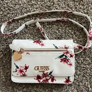Guess Floral Wallet Crossbody Purse